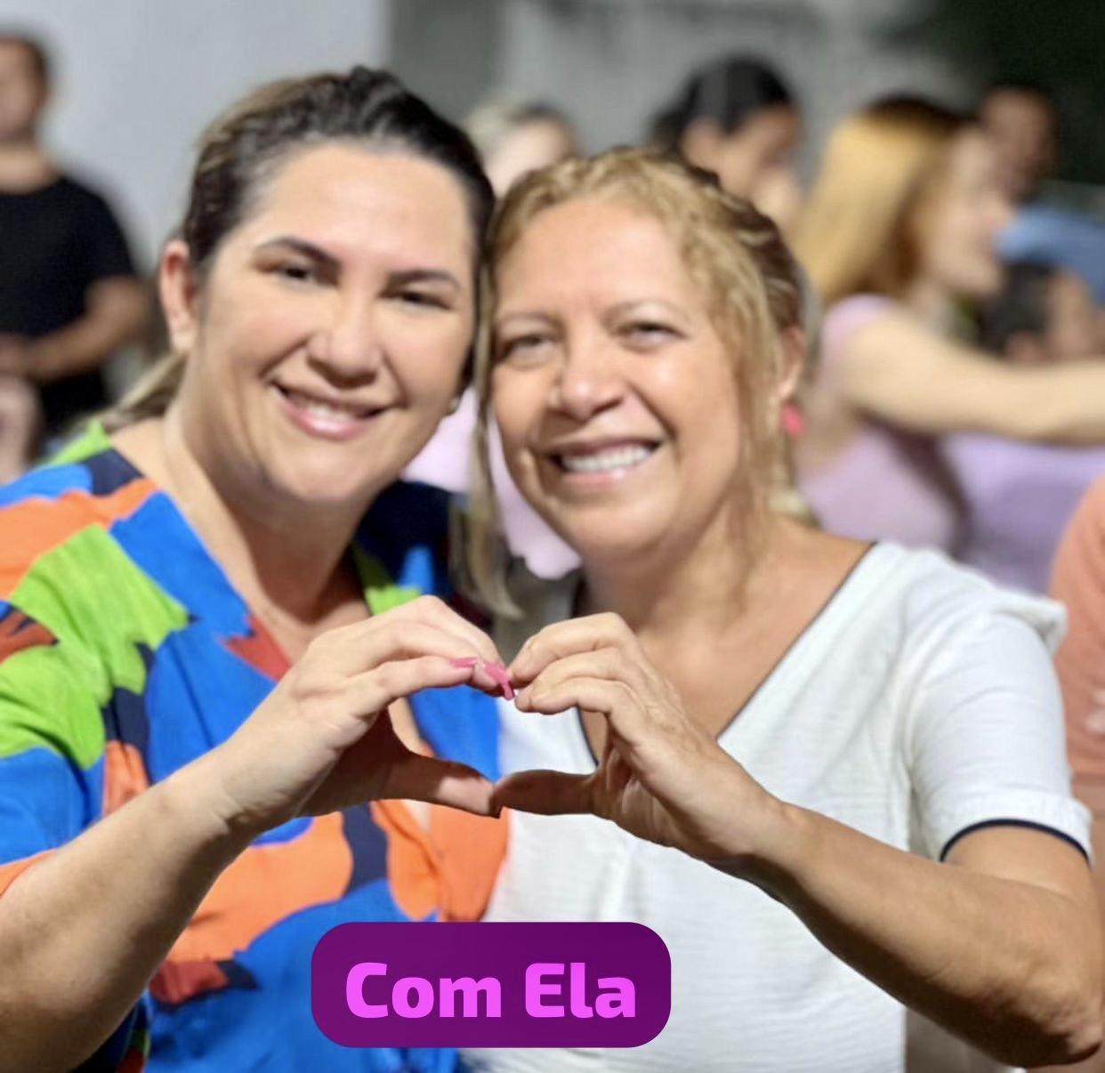 Ex-prefeita Drª Denise faz o “C” de Corrinha e começa pré-campanha da professora à prefeita de Cajazeiras-PB