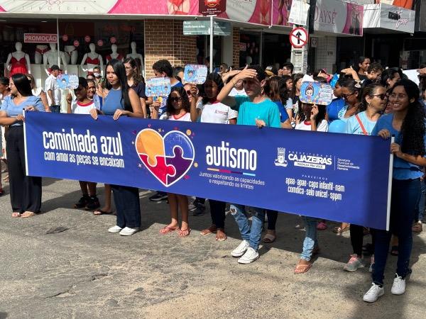 Caminhada lembra Dia Mundial de Conscientização do Autismo, com saída da Praça Nossa Senhora de Fátima, em Cajazeiras