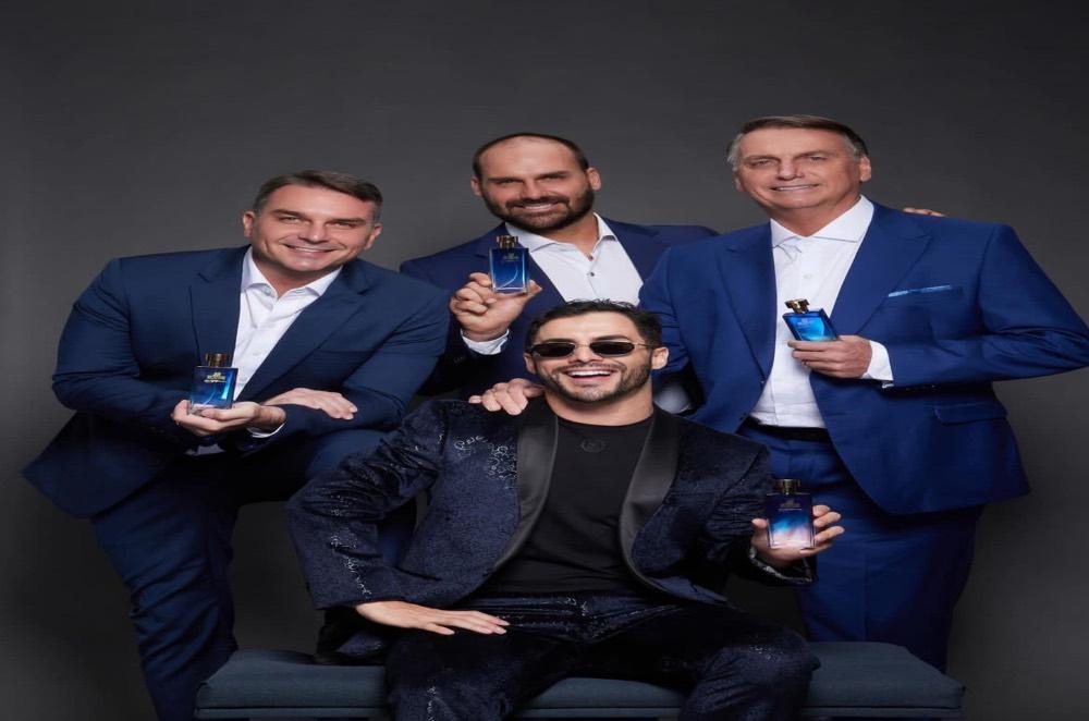 Bolsonaro e filhos estrelam campanha de novo perfume chamado 'Mito'