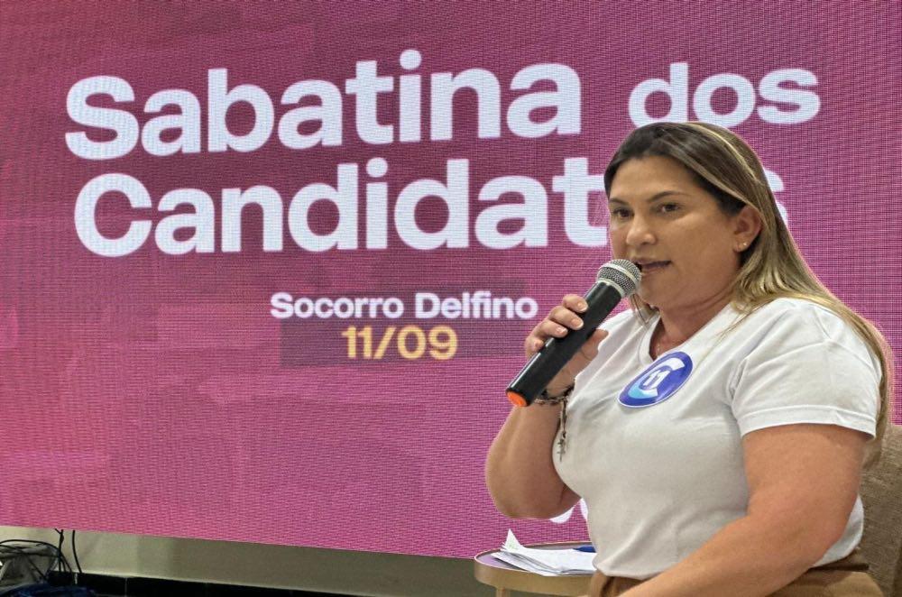 Corrinha Delfino participa de sabatina na CDL, mostra suas propostas e anuncia criação do Centro de Convenções de Cajazeiras-PB