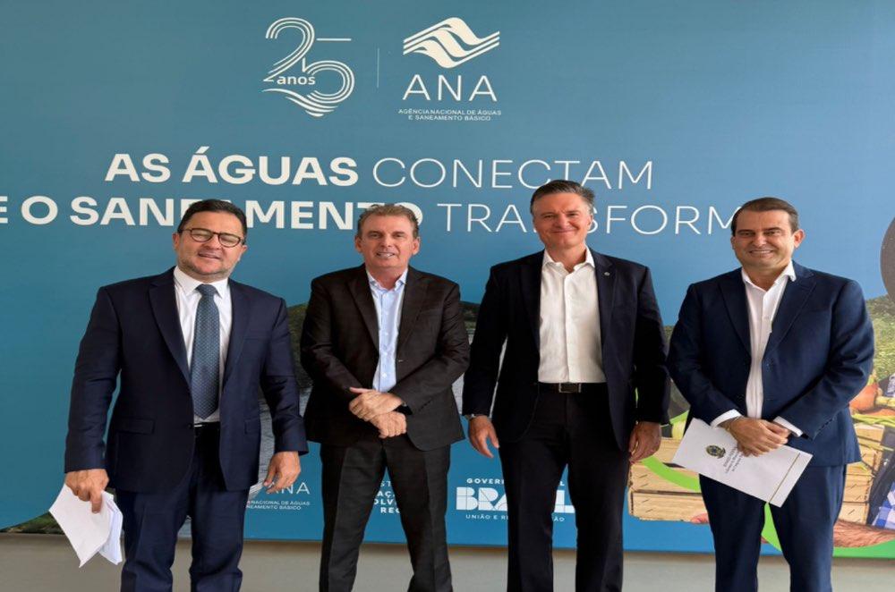 Na sede da ANA em Brasília, Chico Mendes articula ao lado de autoridades soluções para armazenamento e liberação de águas de Engº Avidos, em Cajazeiras-PB