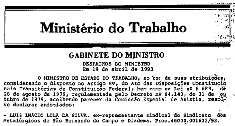 Foto: Reprodução/DOU