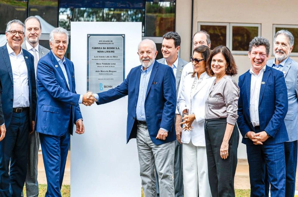 Em 2024, Lula inaugurou fábrica de empresa ligada ao Banco Master
