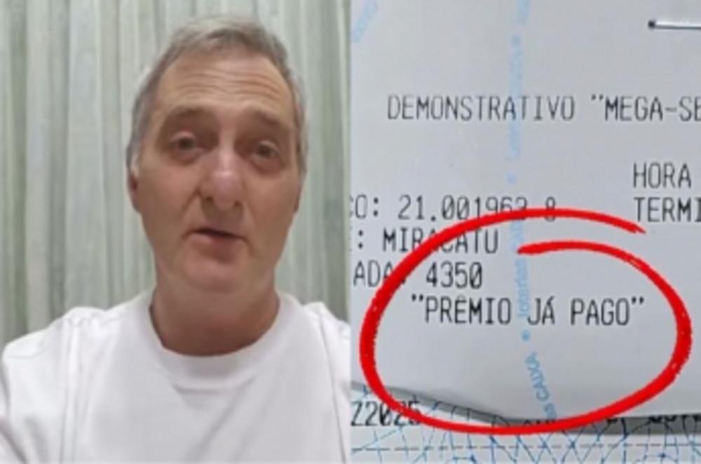 Irmão de Bolsonaro tenta retirar prêmio da Mega da Virada, mas é ‘roubado’; vídeo 