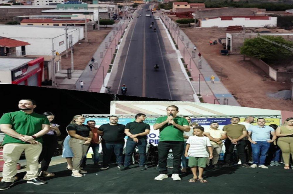 Prefeito Bal Lins e Chico Mendes inauguram pista de caminhada e ciclovia que transformam a entrada de São José de Piranhas-PB