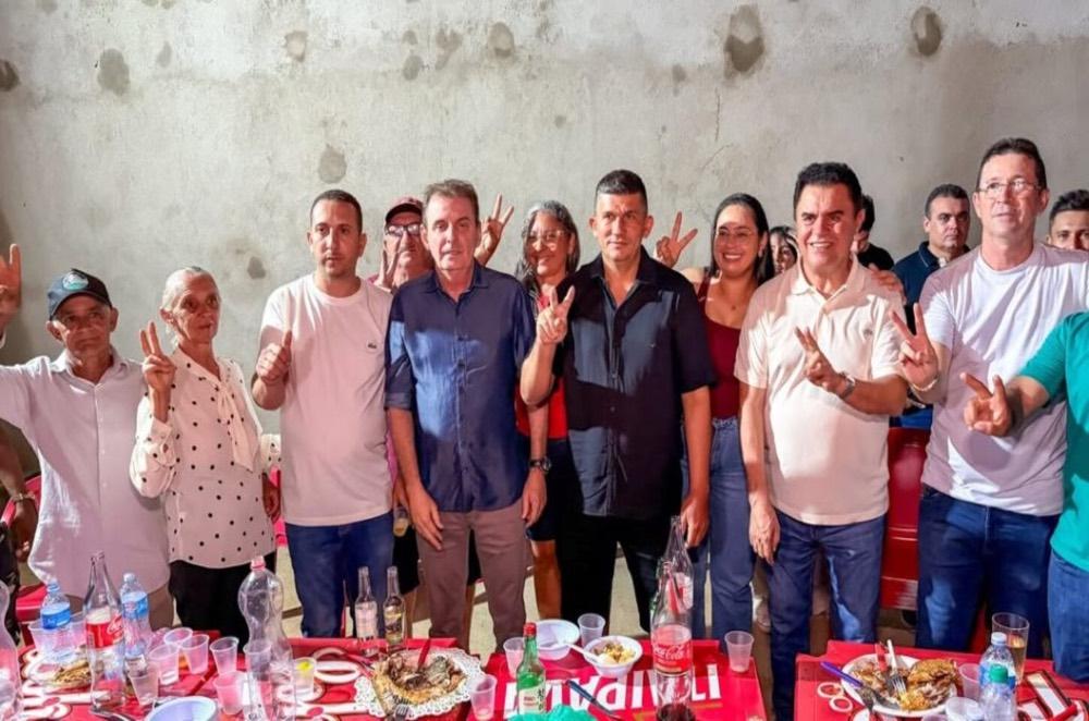 Deputados Chico Mendes e Wilson Santiago são recebidos por lideranças políticas em São José de Caiana-PB