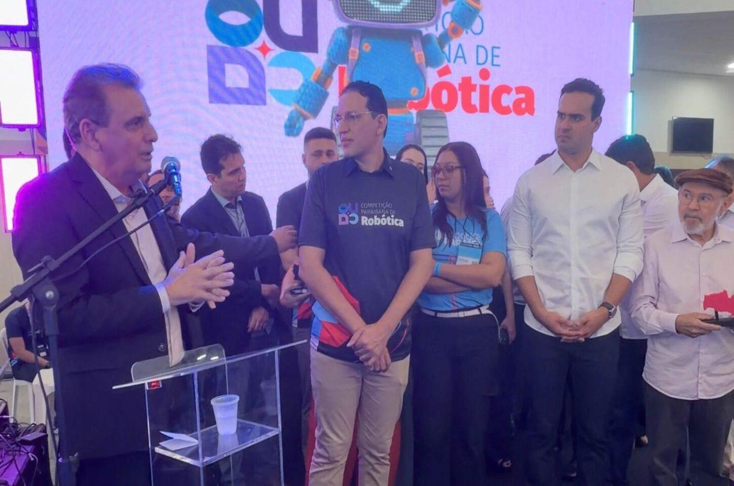 Paraíba: Chico Mendes participa da abertura da Competição Paraibana de Robótica ao lado do governador Lucas Ribeiro
