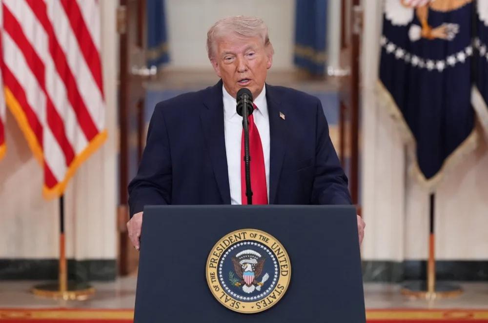 Presidente Trump afirma que pode tomar “Irã inteiro” na noite desta terça