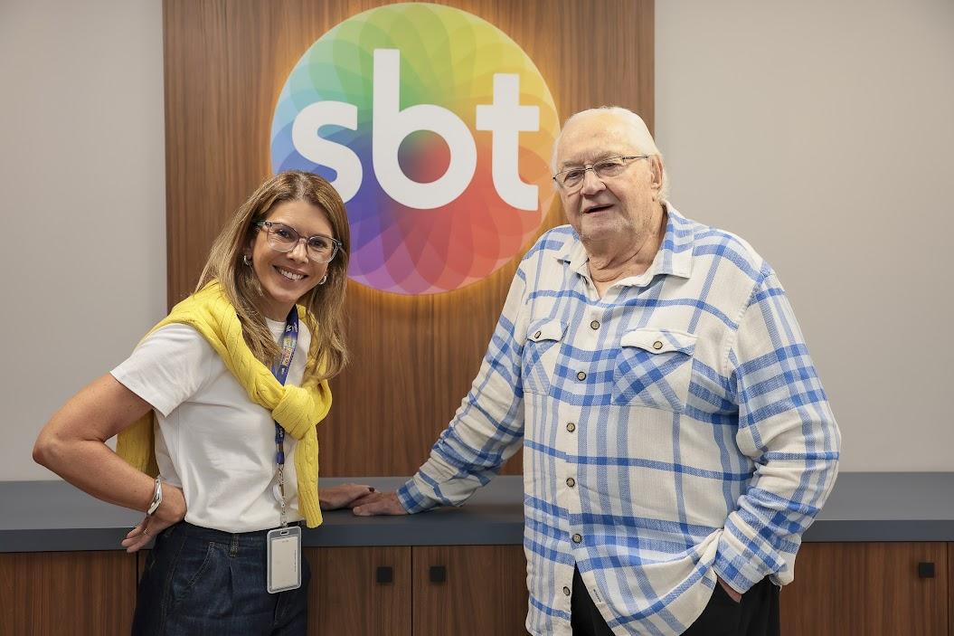 Daniela Abravanel Beyruti e Boris Casoy | Foto: Rogerio Pallatta/SBT