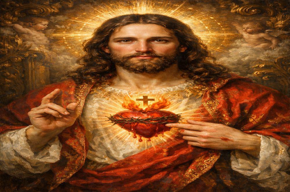 12 de junho: Hoje a Igreja Católica celebra o Sagrado Coração de Jesus