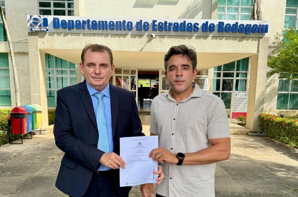 Paraíba: prefeito Neto de Coraci e deputado Chico Mendes celebram recuperação de rodovias que ligam São Gonçalo e São José da Lagoa Tapada