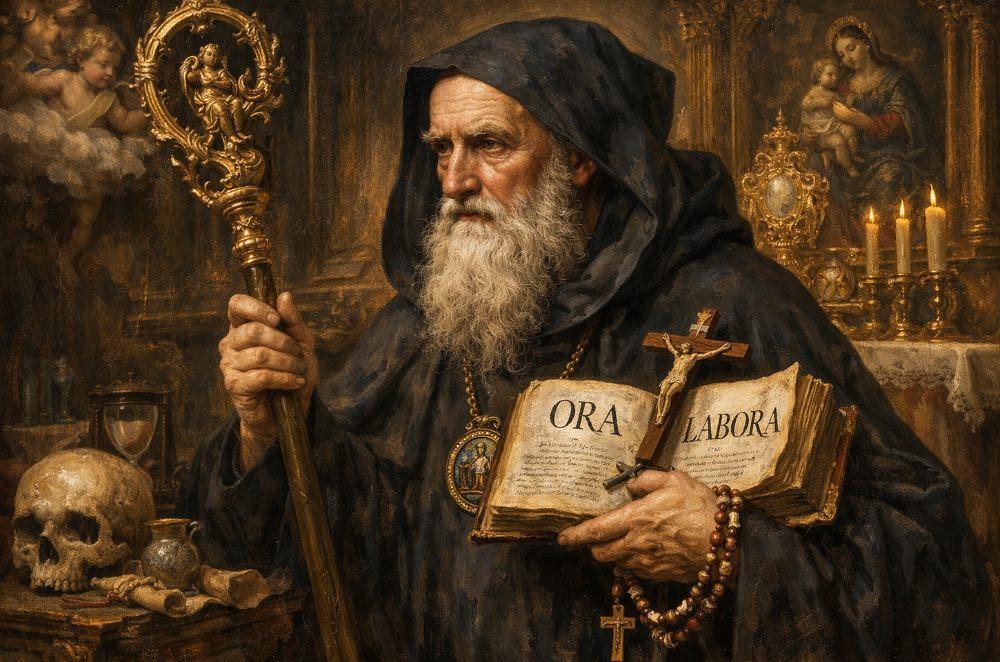 11 de julho: hoje é a festa de São Bento, padroeiro da Europa e patriarca dos monges do Ocidente