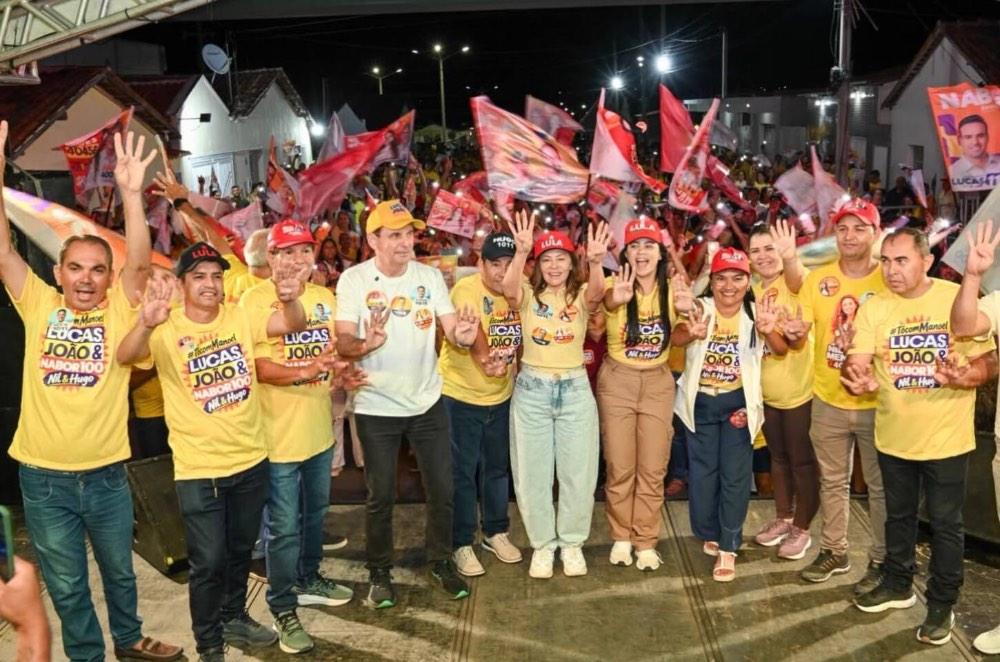 Paraíba: Ao lado do prefeito Manoel Vasconcelos, Nil Mendes realiza carreata e comício em Tenório